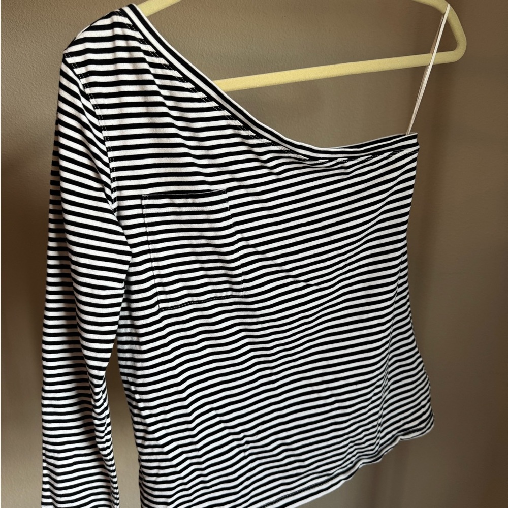 Robert Rodriguez Monochrome Striped Blouse
